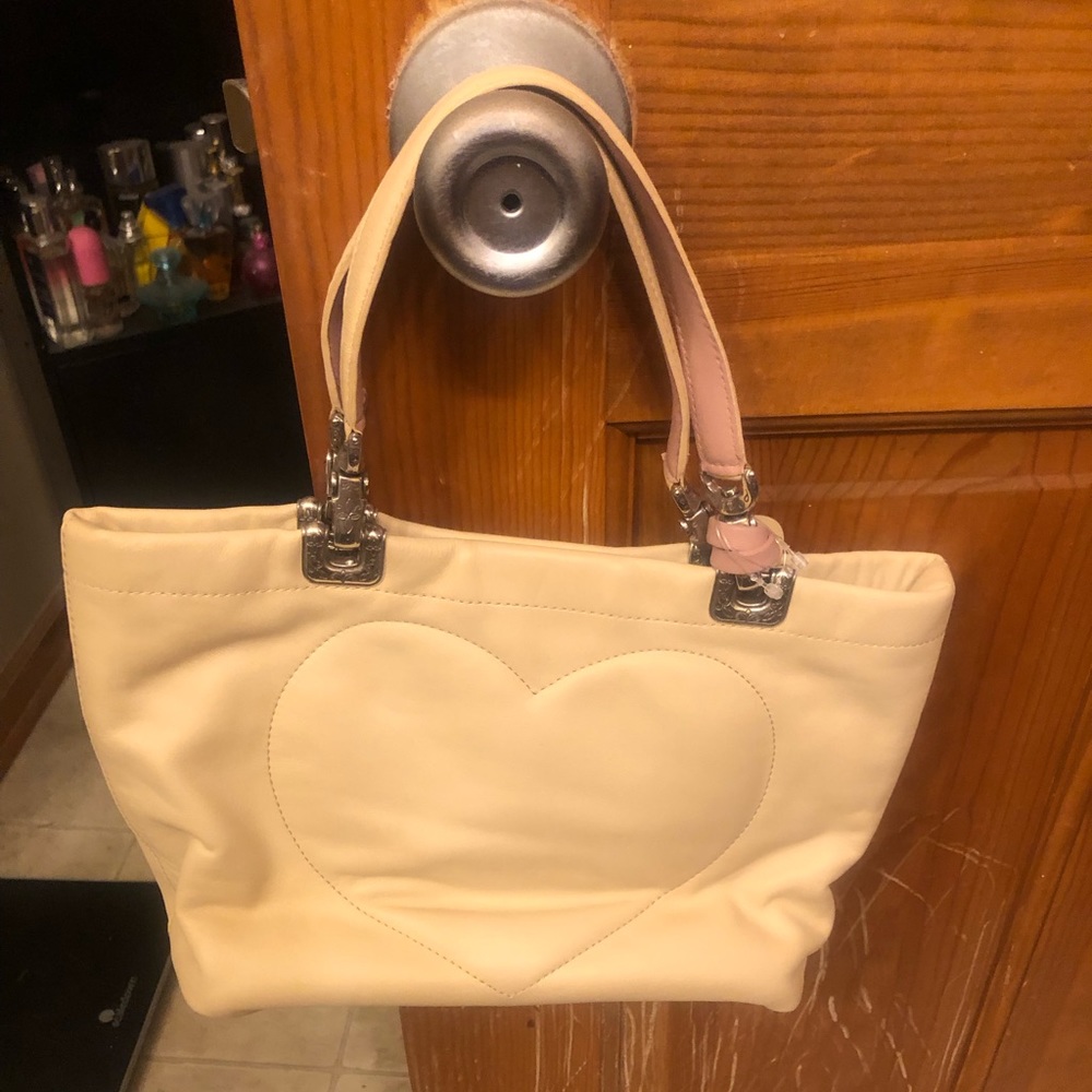 Brighton yellow/cream leather reversible Jodi purse